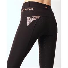 Rijbroek Montar Rosa Yati Highwaist Full Grip Zwart