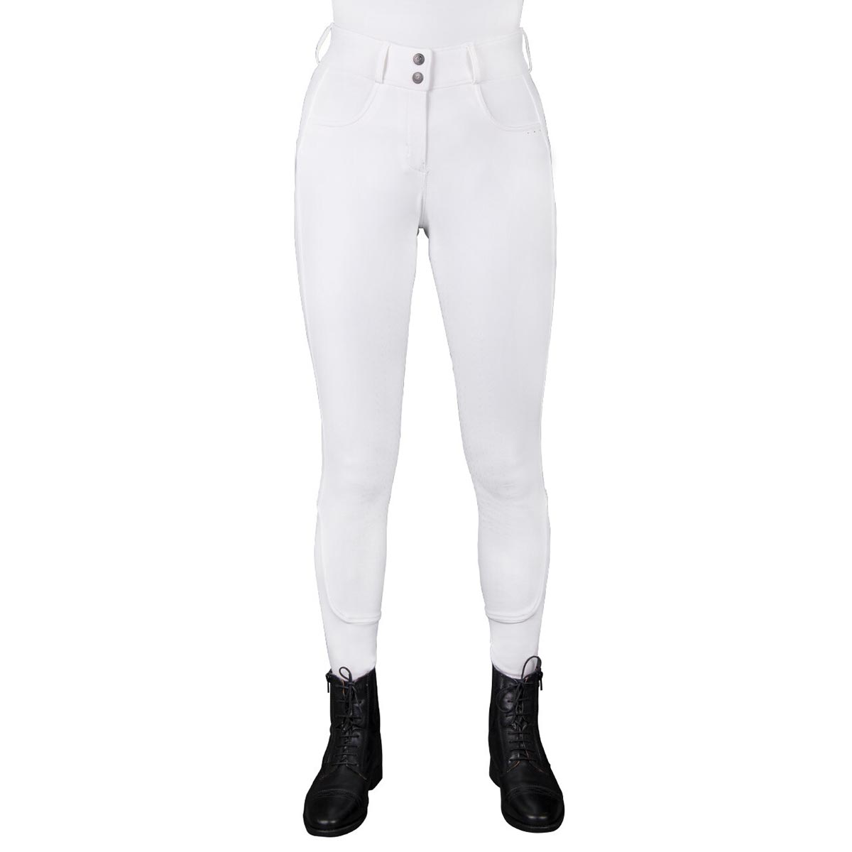 Qhp Rijbroek Kae Full Grip Wit - 38