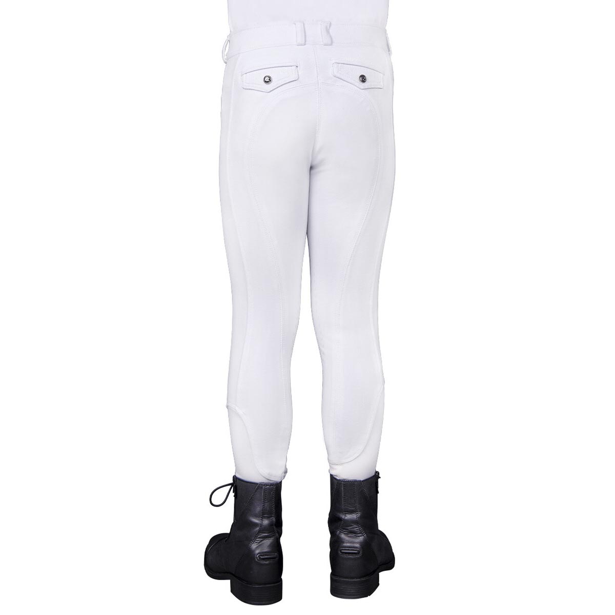 Rijbroek Qhp Kae Knie Grip Kids Wit, 176 in wit