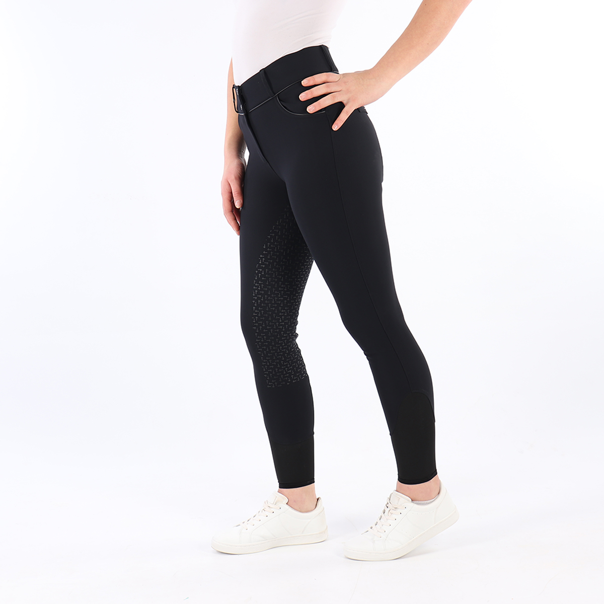 Rijbroek Quur Qnovah Full Grip Zwart, 34 in zwart