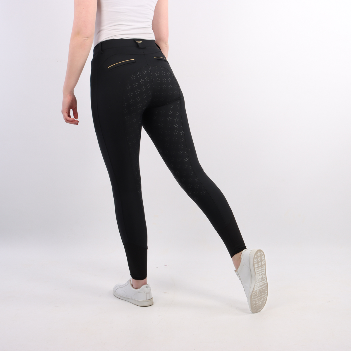 Rijbroek Quur Qnoxx Full Grip, 38 in zwart