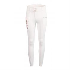 Rijbroek Rebel By Montar Rosegold Knie Grip Wit