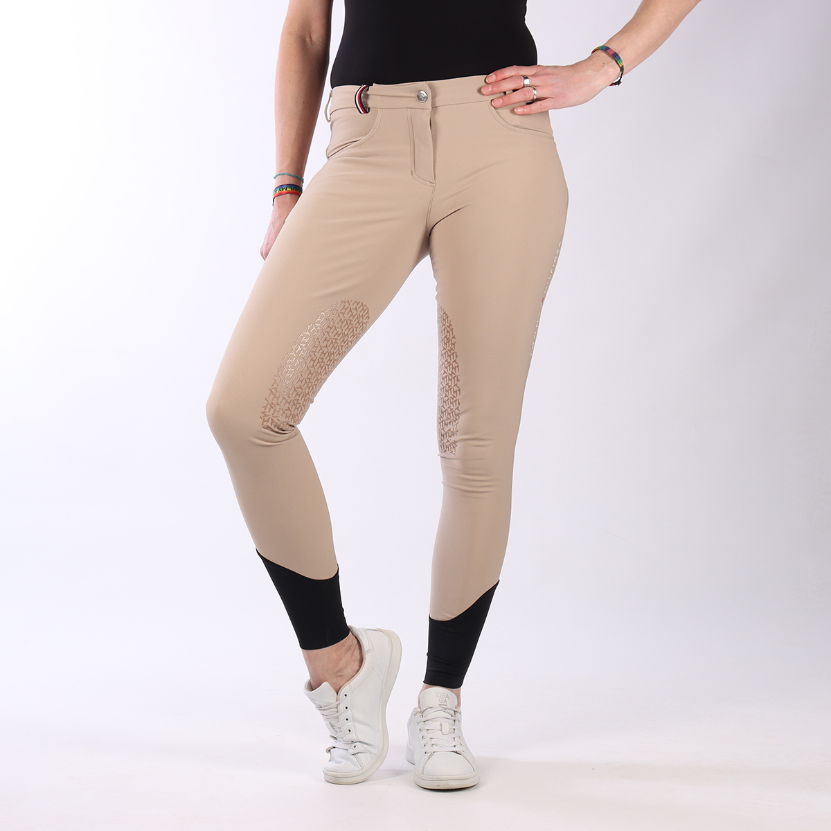 Rijbroek Tommy Hilfiger Classic Knie Grip Lichtbruin, M in lichtbruin