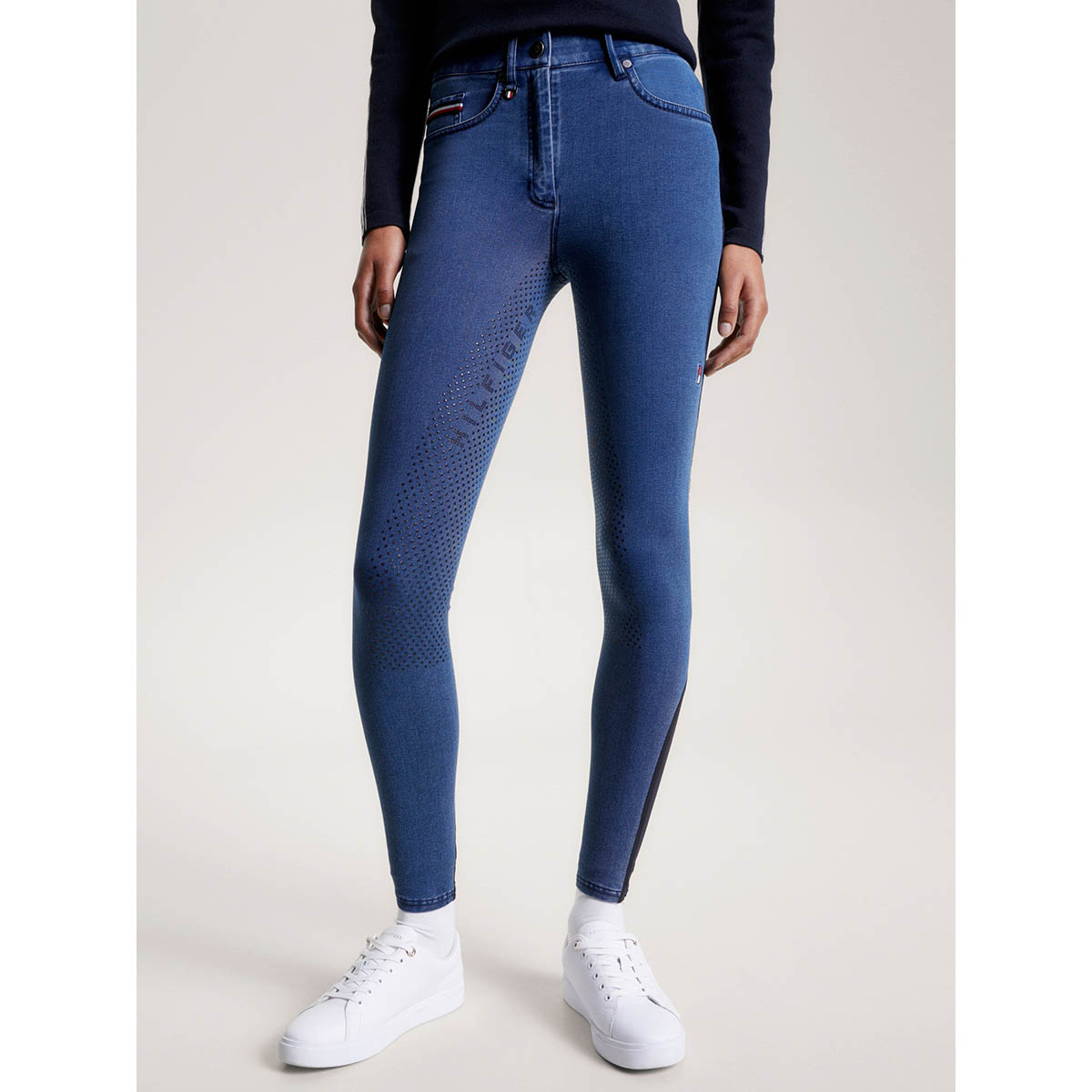Rijbroek Tommy Hilfiger Heritage Queens Denim Full Grip Denim, M in denim