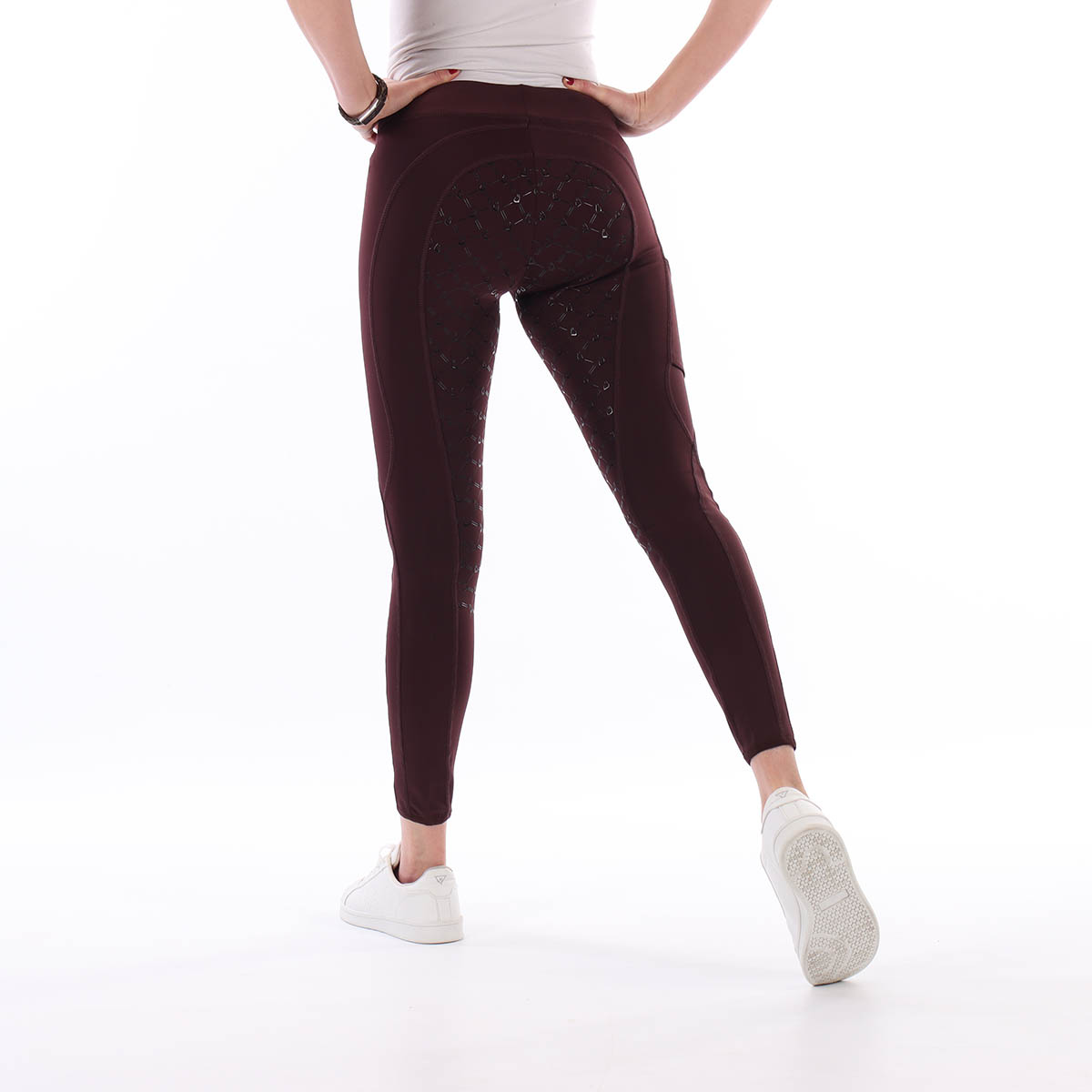 Rijlegging Epplejeck Ejphebe Full Grip Kids Donkerrood, 164 in donkerrood