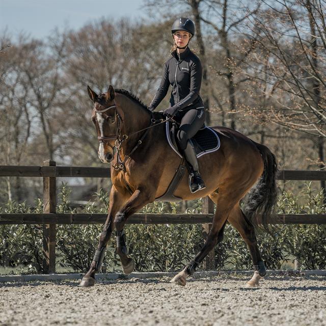 Rijlegging HORKA Perfection Equestrian Pro Full Grip Zwart