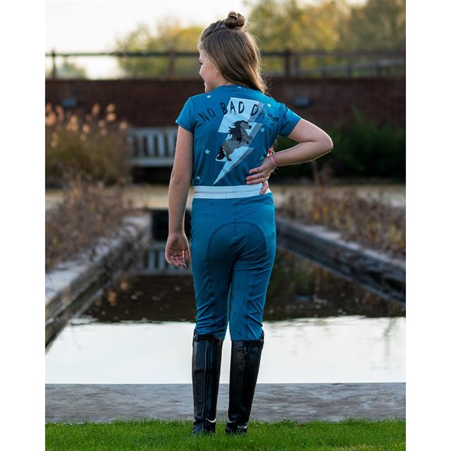 Rijlegging QHP Thunderbolt Full Grip Kids Blauw