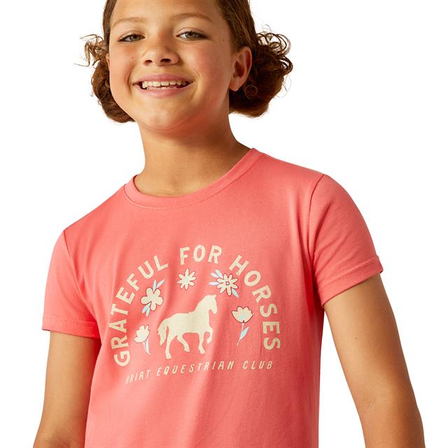 Shirt Ariat Grateful Tee Kids Roze
