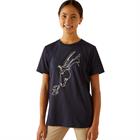 Shirt Ariat Hay Girl Tee Kids Donkerblauw