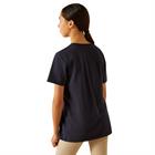 Shirt Ariat Hay Girl Tee Kids Donkerblauw