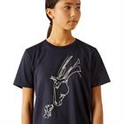 Shirt Ariat Hay Girl Tee Kids Donkerblauw