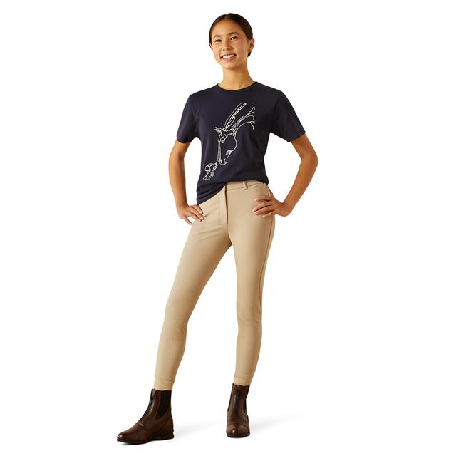 Shirt Ariat Hay Girl Tee Kids Donkerblauw
