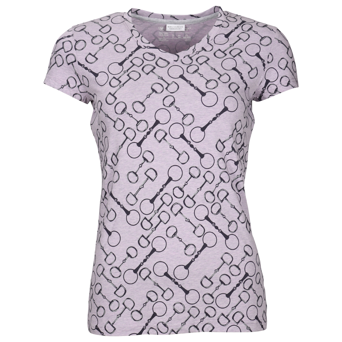 Shirt Ariat Snaffle Paars-grijs, M in paars/grijs