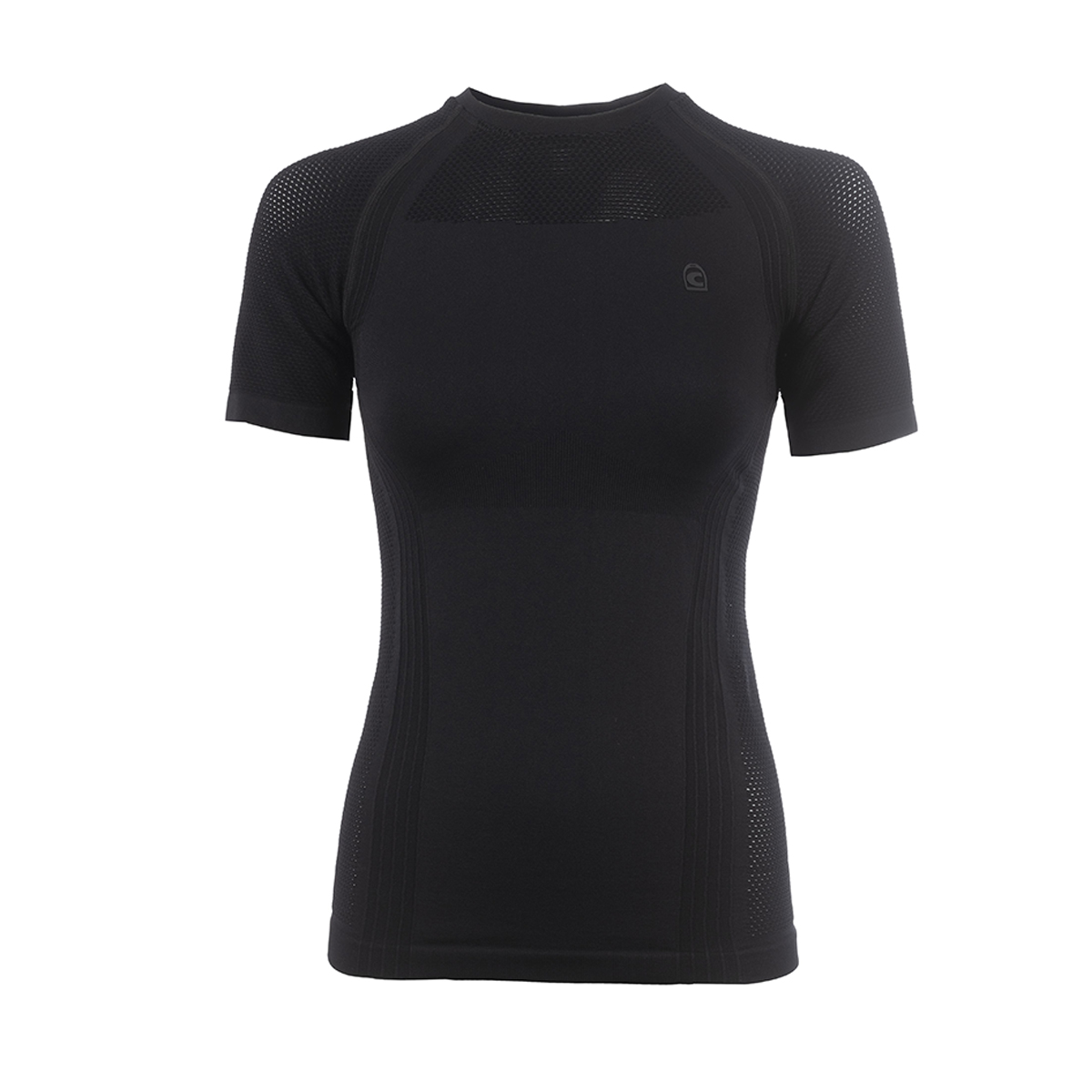 Shirt Cavallo Cavalseamless Zwart, 44 in zwart