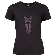 Shirt Epplejeck EJGlitter Horse Zwart-goud