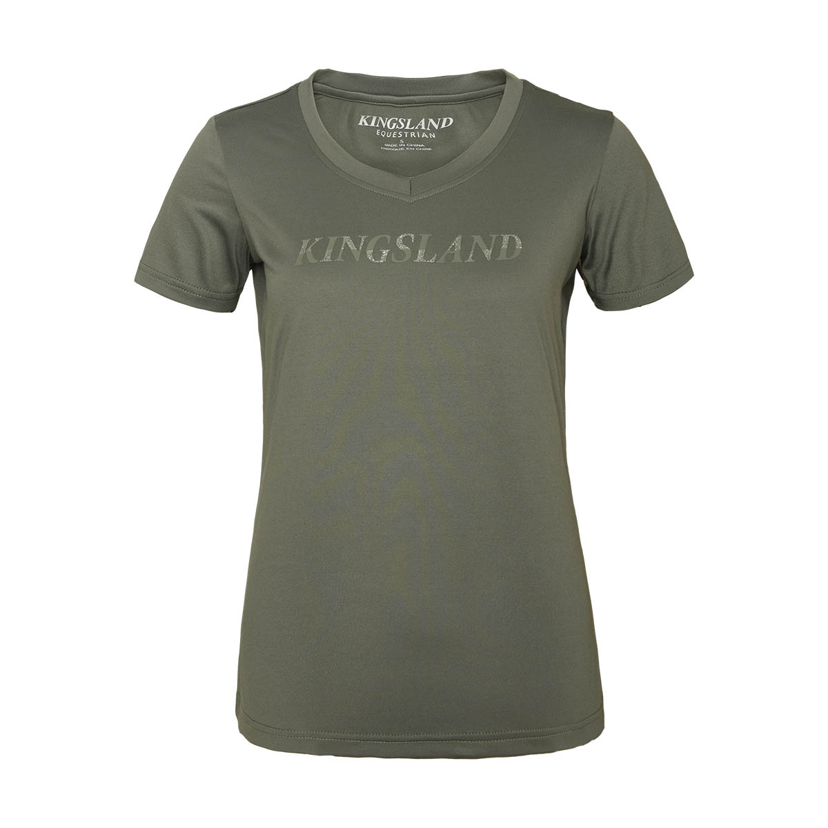 Kingsland - KLBianca Shirt - V-neck - Green Castor - Maat L
