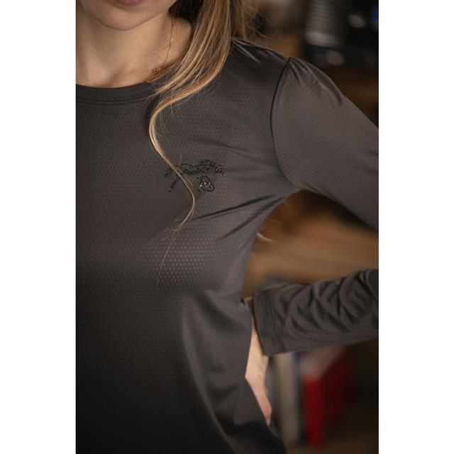 Shirt Pénélope Techty Donkergrijs