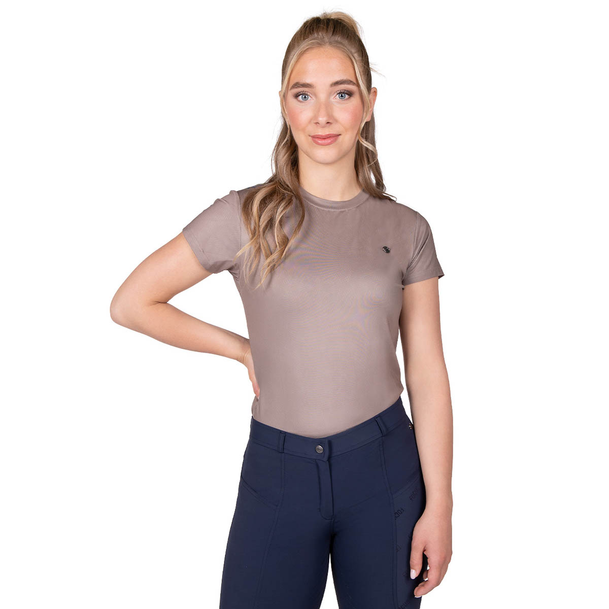 Shirt Qhp Summer Focus Bruin, 38 in bruin