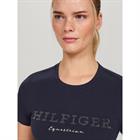 Shirt Tommy Hilfiger Belmont Rhinestone Donkerblauw