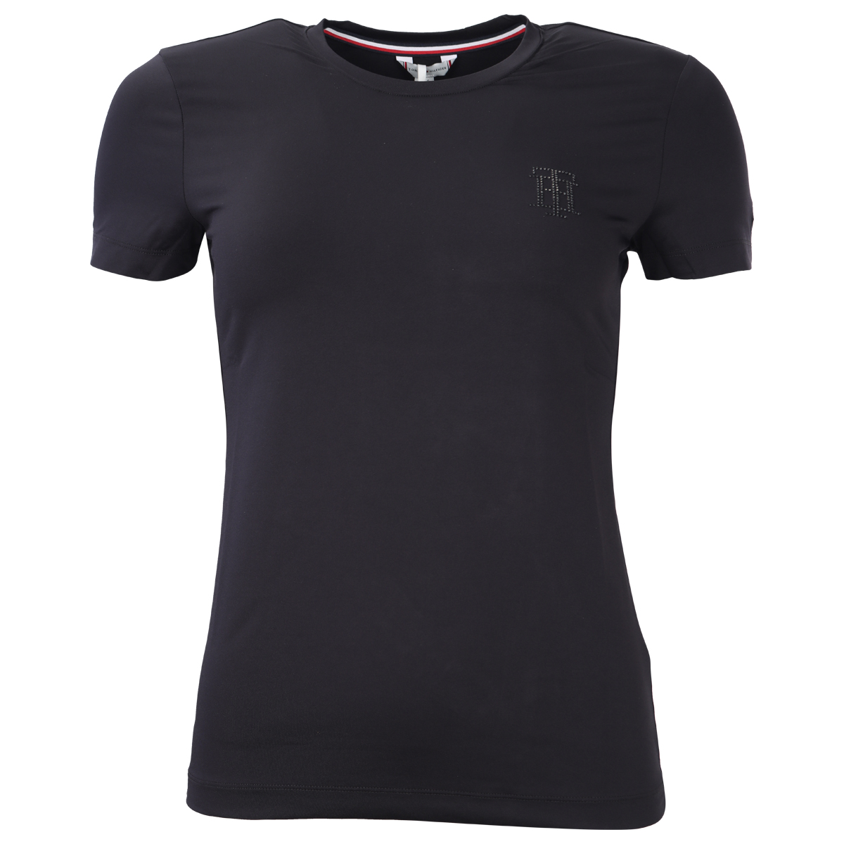 Shirt Tommy Hilfiger Performance Thrhinestone Zwart, M in zwart