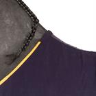 Showdeken KNHS Fleece Met Borstflap Donkerblauw