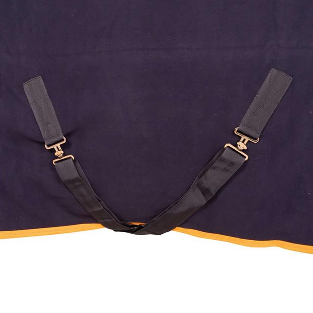 Showdeken KNHS Fleece Met Borstflap Donkerblauw
