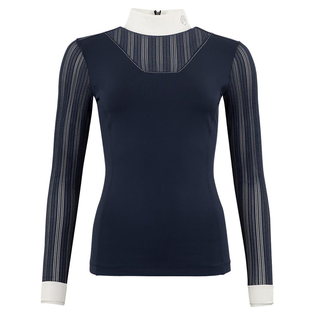 Showshirt Anky Mesh Donkerblauw, XXS in donkerblauw