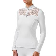 Showshirt Equestrian Stockholm Crystal Wit