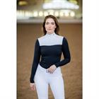 Showshirt Equestrian Stockholm Refined Longsleeve Donkerblauw-wit