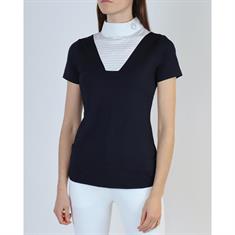 Showshirt Montar Clare Crystals Donkerblauw