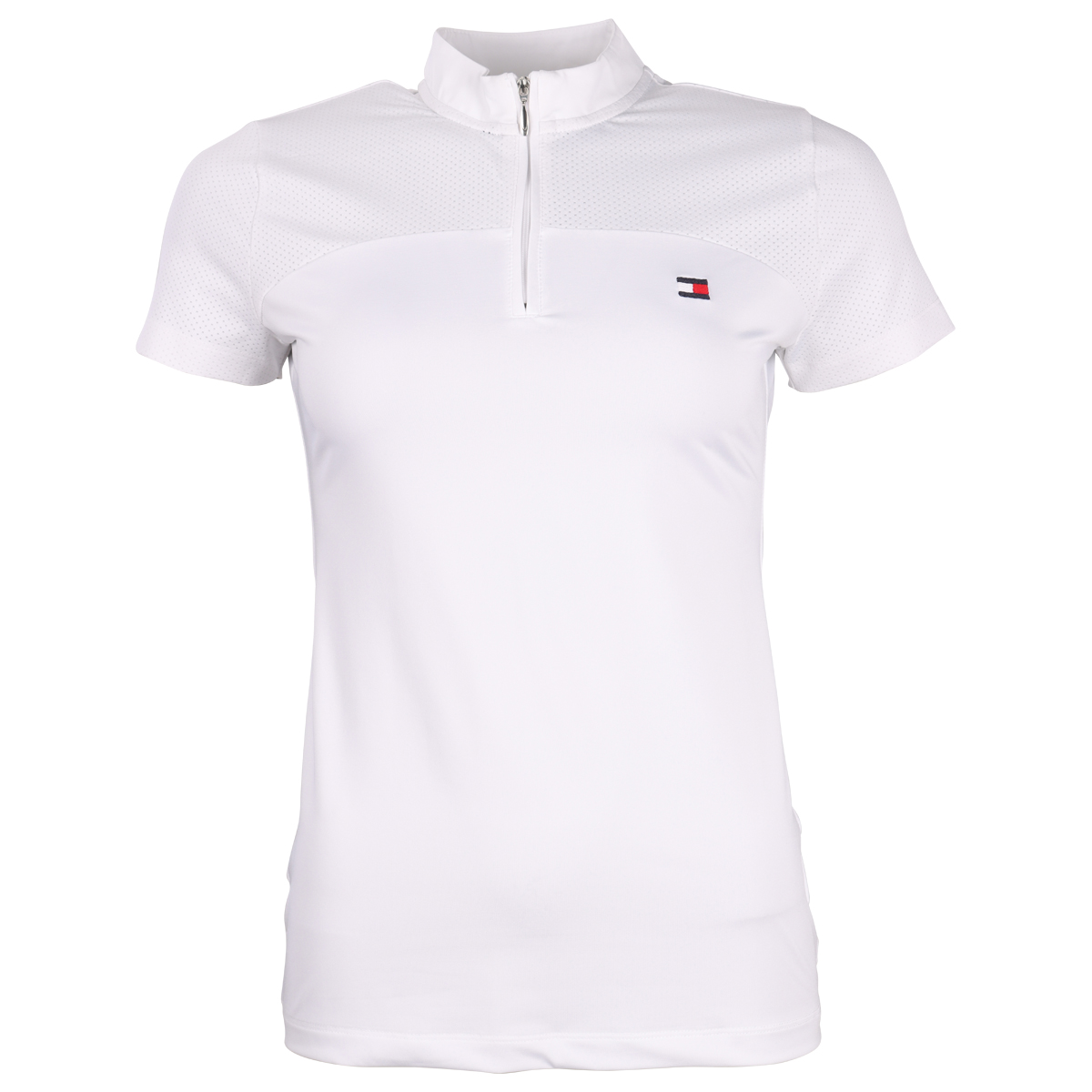Showshirt Tommy Hilfiger Performance Zip Wit, L in wit
