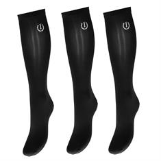 Showsokken Imperial Riding IRHOlania 3-pack Zwart