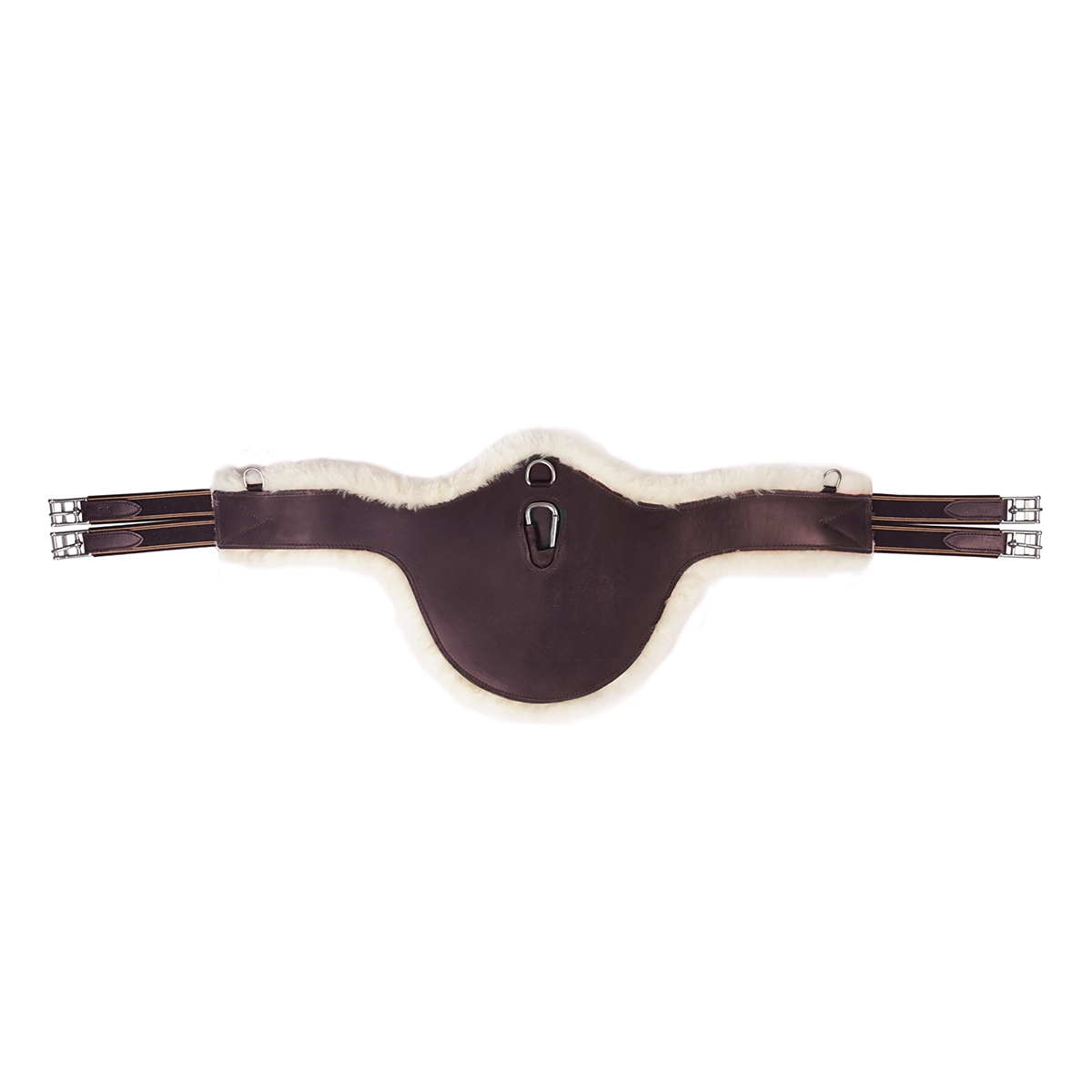 Horka Singel Met Buikflap Bont Bruin-zilver - 130