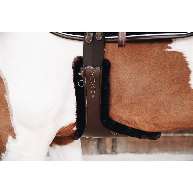 Singel Kentucky Sheepskin Met Buikflap Bruin