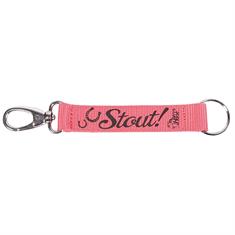 Sleutelhanger Harry's Horse STOUT! Coral Roze-zwart
