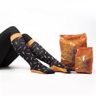 Sokken Epplejeck EJCarrot Donkerblauw-oranje