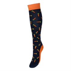 Sokken Epplejeck EJCarrot Donkerblauw-oranje
