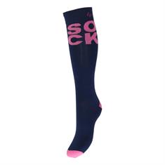 Sokken Epplejeck Sock Donkerblauw-roze