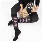 Sokken Epplejeck Square Lurex Black-brown