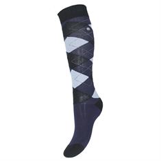 Sokken Equithème Girly Donkerblauw-lichtblauw