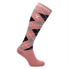 Sokken HV POLO Argyle Roze-donkerblauw