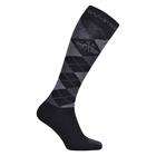 Sokken HV POLO Argyle Zwart-lichtgrijs