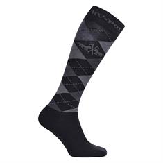 Sokken HV POLO Argyle Zwart-lichtgrijs