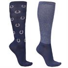 Sokken QHP Gift Box 2-Pack Donkerblauw