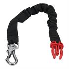 Spiraalsnoer Hit-Air Type Bungee Musketon Lang Zwart