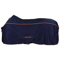 Staldeken Bucas Therapy Big Neck Donkerblauw-oranje