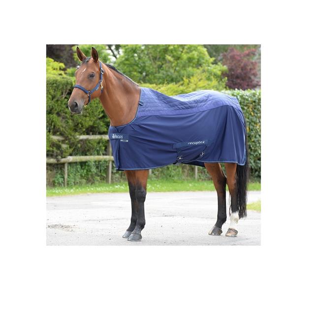 Staldeken Bucas Therapy Donkerblauw-zilver