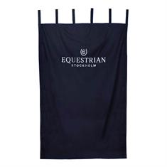 Stalgordijn Equestrian Stockholm Modern Tech Navy Donkerblauw