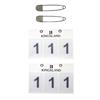 Startnummers Kingsland 2-Pack Wit