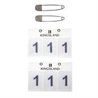 Startnummers Kingsland 2-Pack Wit